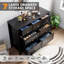 Commode 7 tiroirs en bois avec poignées en métal, commode minimaliste moderne pour chambre à coucher, salon-272571946