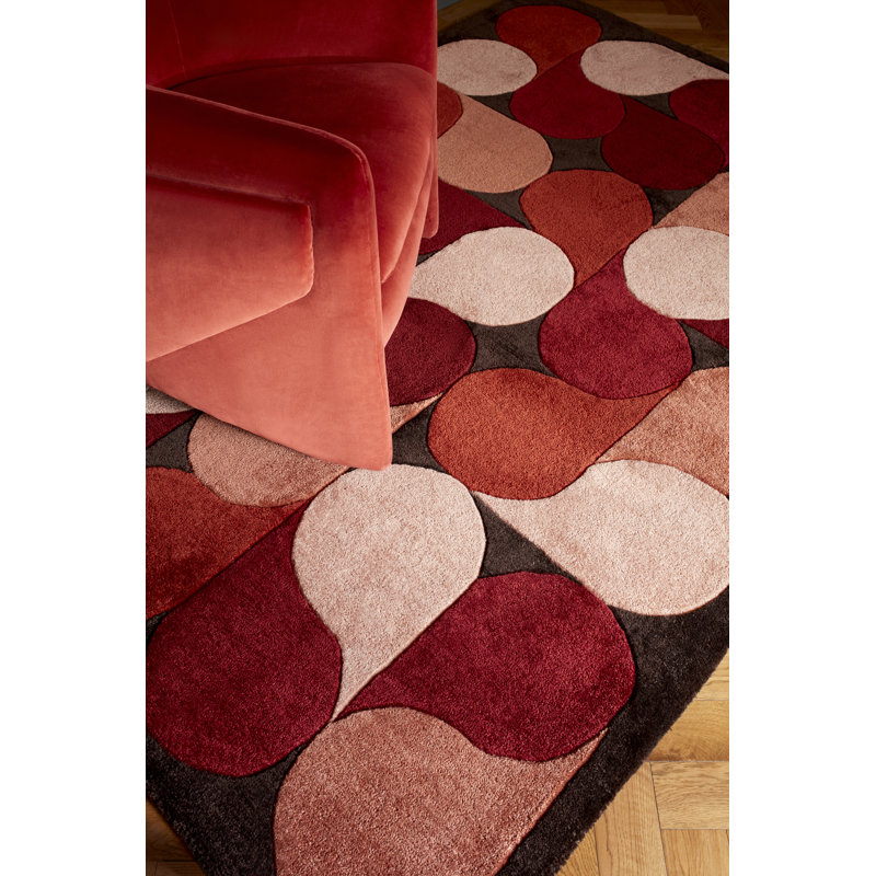 Modrok Abstract Recycled P.E.T Hand Woven Area Rug, Rectangle 120 x 170cm