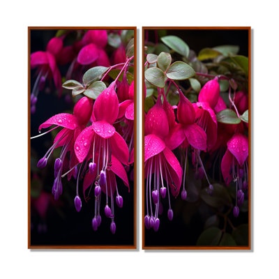Foerster - Fuschia, ensemble de 2 reproductions d'art sur toile