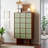 Simple and Retro Green Storage Cabinet