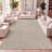 Wanneroo High-Low Minimalist Scandi Striped Beige/Cream Indoor/Outdoor Rug-1033487987