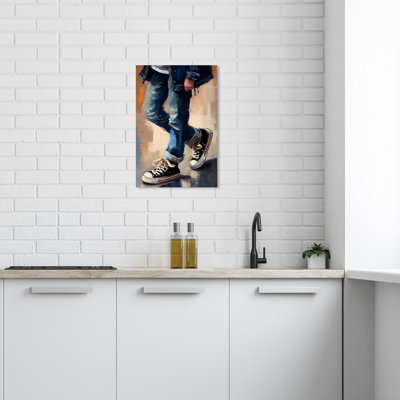 Chaussures de ville noires sur toile Sifn