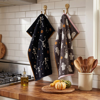 Fun Halloween Hand Towels 2pc Set