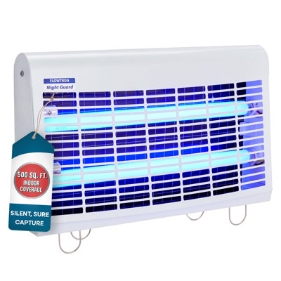 Flowtron Portable Indoor Fly Trap, 30W, Dual Lure Electric Insect Killer, 500 Sq Ft Coverage