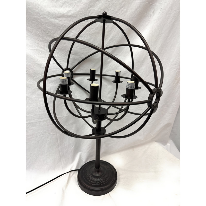 Lampe de table sphère 6 bras