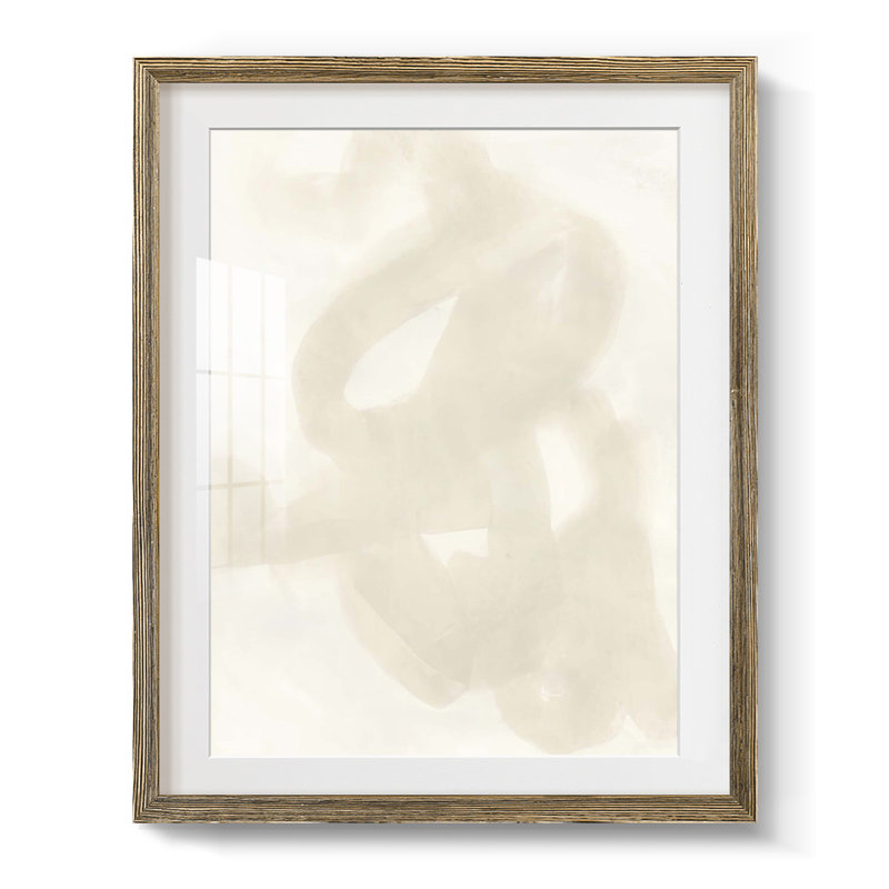 «Lattice Luster III», reproduction encadrée, Blanc, Papier avec cadre noyer