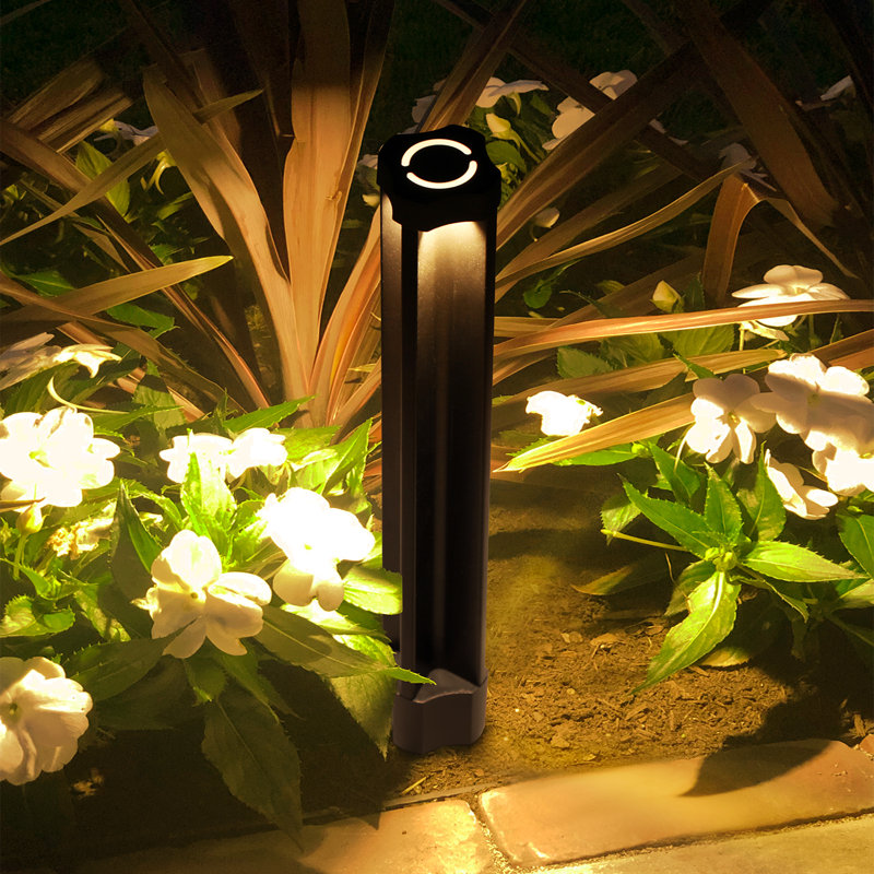 Black Low Voltage Integrated LED Pathway Light Pack