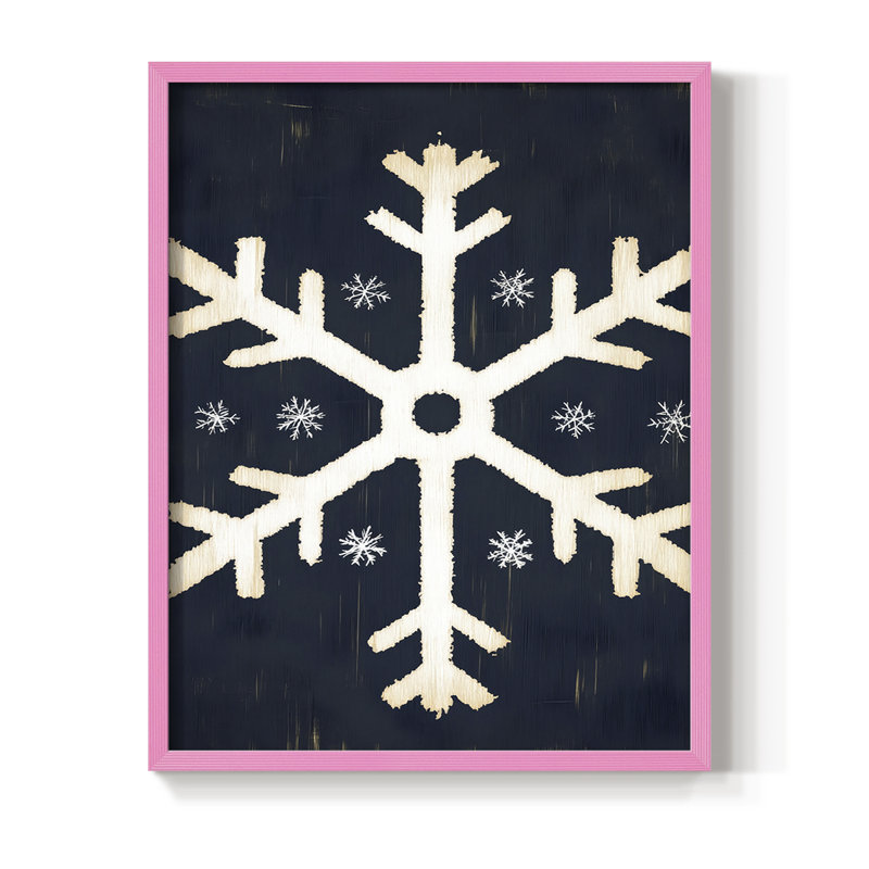 Reproduction encadrée - bois massif, H 15 po x l 12 po, Rose