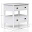 Table de chevet ouverte avec 2 tiroirs-1194344624