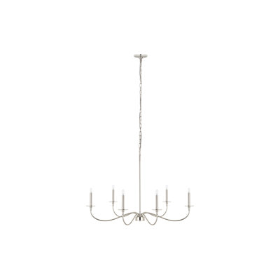 Ajmer 6 - Light Dimmable Classic / Traditional Chandelier