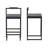 Modern Velvet Counter Height Bar Stools With Low Backrest Set Of 2 Upholstered Dining Stools For Kitchen Island-1702371830
