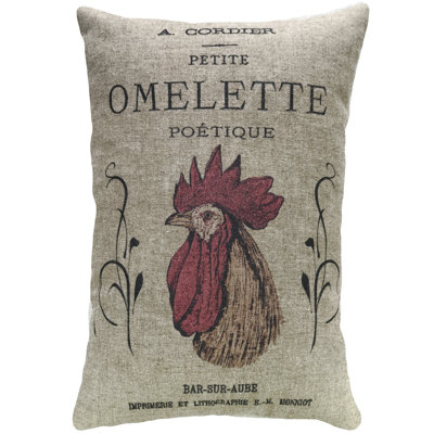 Fernald Chicken Linen Throw Pillow