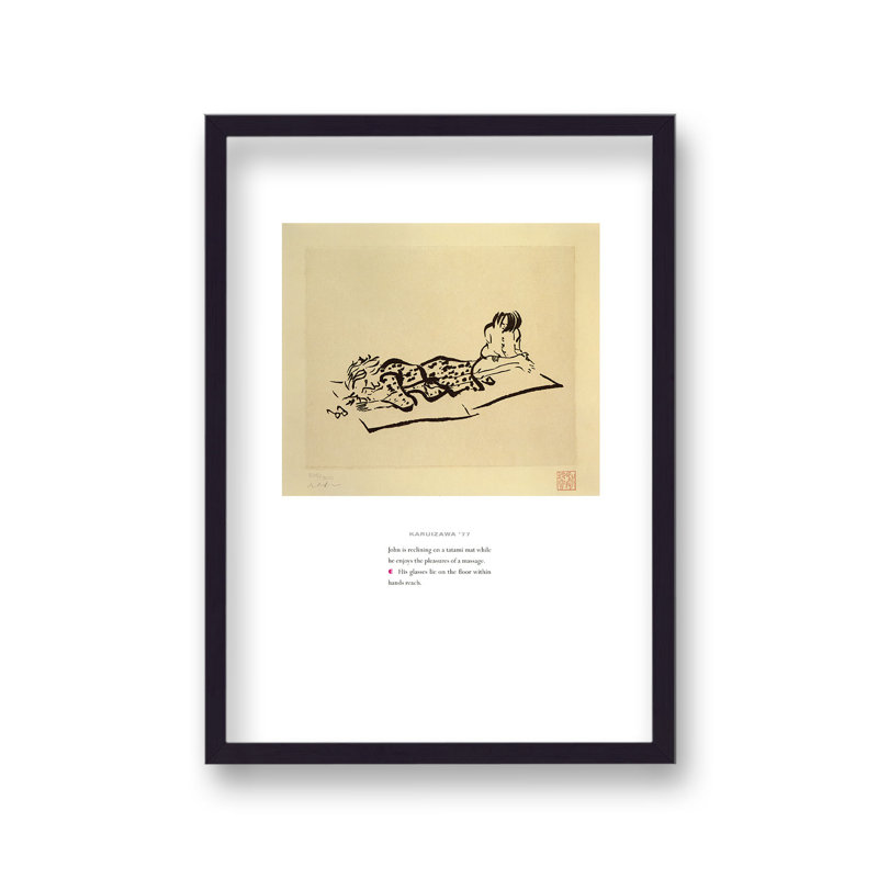 John Lennon Personal Sketch Collection 3 Karuizawa '77 by Vouvart - Single Picture Frame Print