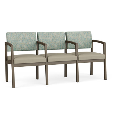 Lenox Steel Waiting Reception 3 Seat Tandem Seating Metal Frame