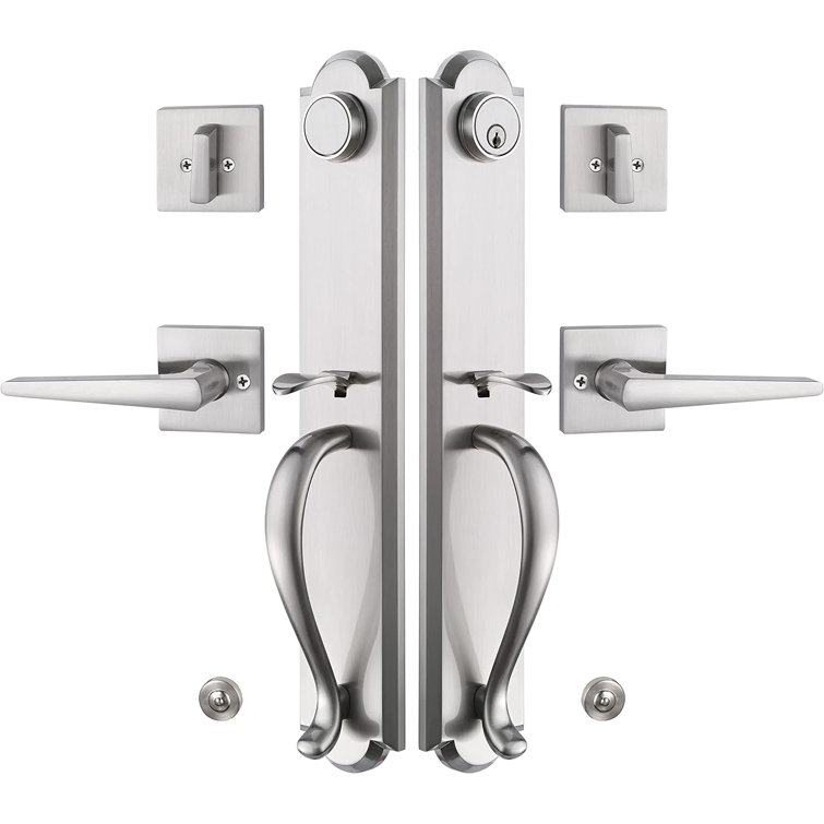 Handle with Lever and Deadbolt