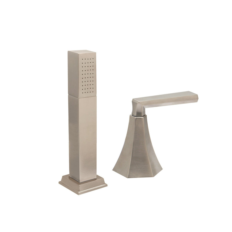 McMillan 1 Handle Deck Tub Filler with Diverter, Satin Nickel