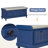 Entryway stool with storage cabinet with cushion and three drawers-145613644