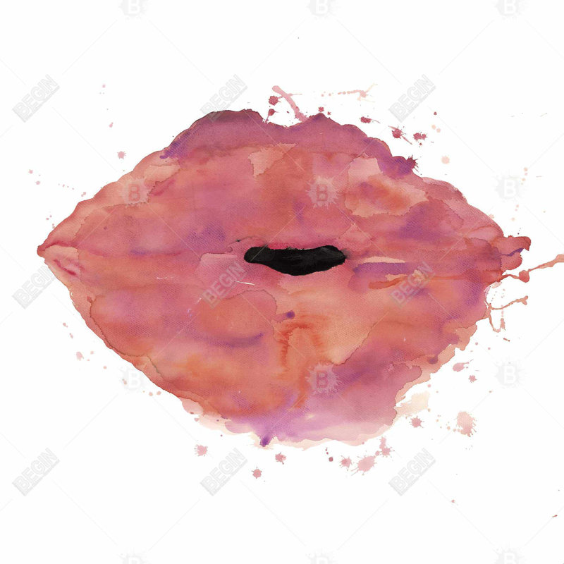 "Rouge à lèvres aquarelle"