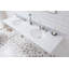 Empire Stone Oval Console Bathroom Sink with Faucet and Overflow-478724584