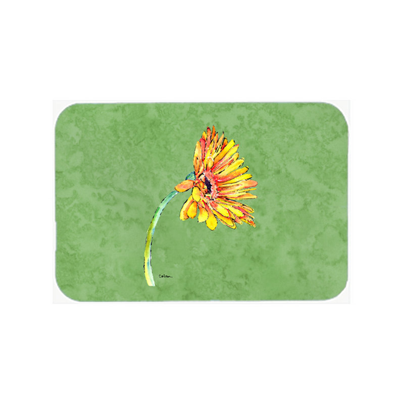 Caroline's Treasures Gerbera Daisy Glass Cutting Board