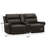 Gelula 79'' Leather Oversize Classic Nail Trimed Arm Power Reclining Loveseat With Cupholder Storage