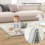 tapis de jeu pour bébé, grand tapis de jeu pliable et réversible 59 po x 71 po, tapis en mousse imperméable de 0,4 po d'épaisseur-88284944