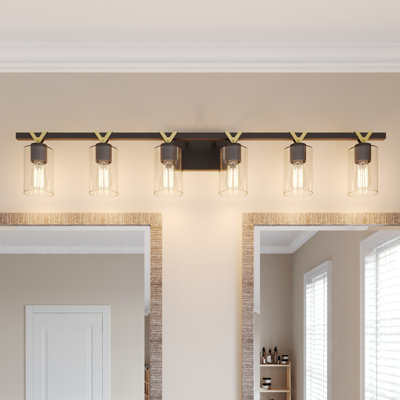 Knudson 6 - Light Bathroom Steel Dimmable Bathroom Vanity Light