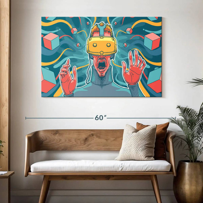 Senne Video Game, 32" H x 48" W