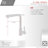 STYLISH Single Handle Pull Down Stainless Steel Kitchen Faucet with Cold Water Tap-75412395