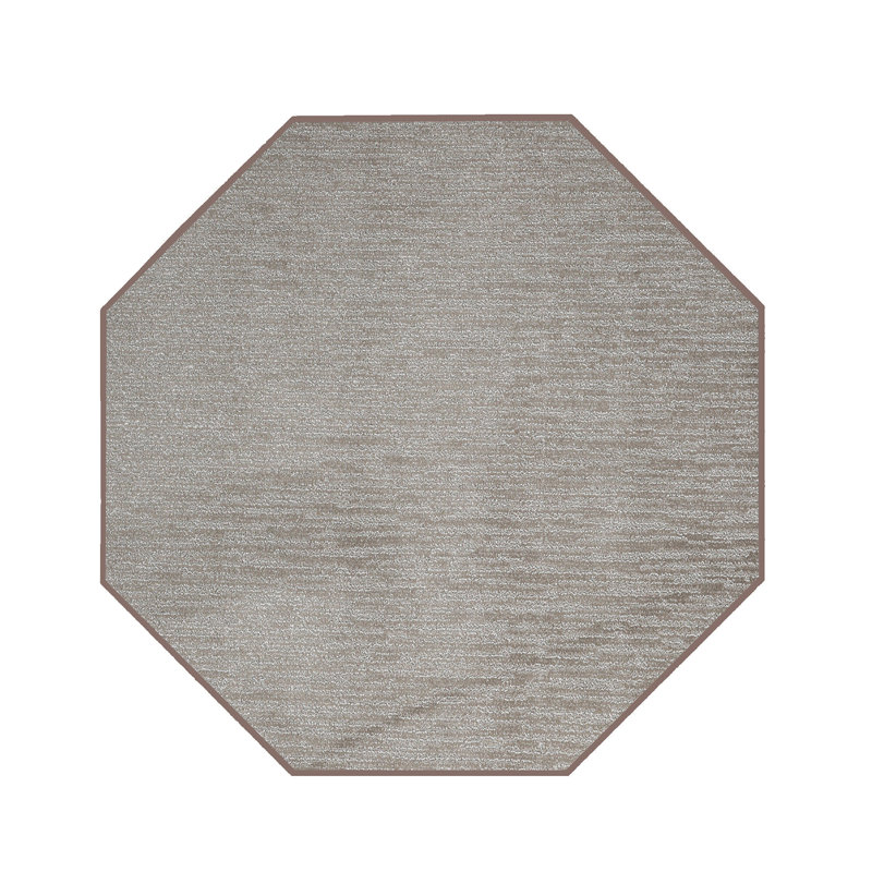 Tapis décoratif brun Furnish My Place, Octogone 8 pi