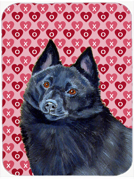 Planche à découper en verre Caroline's Treasures Valentine Hearts Schipperke Hearts