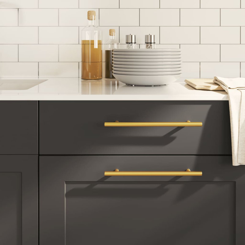 Metro Lane Cabinet Handles 10 Pcs Stainless Steel, 7.6 inches