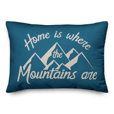  Housse et insert de coussin rectangulaire Home Mountains