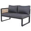 Ensemble de conversation modulaire en métal avec coussins 4 pièces-1334235891