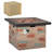 Outsunny 32 Inch Outdoor Propane Gas Fire Pit Table