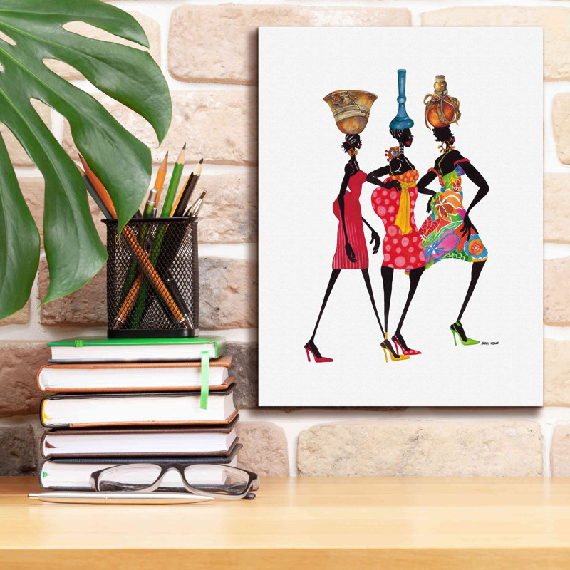Bungalow Rose «To Market» par Shan Kelly, H 16 po x l 12 po x P 0,75 po