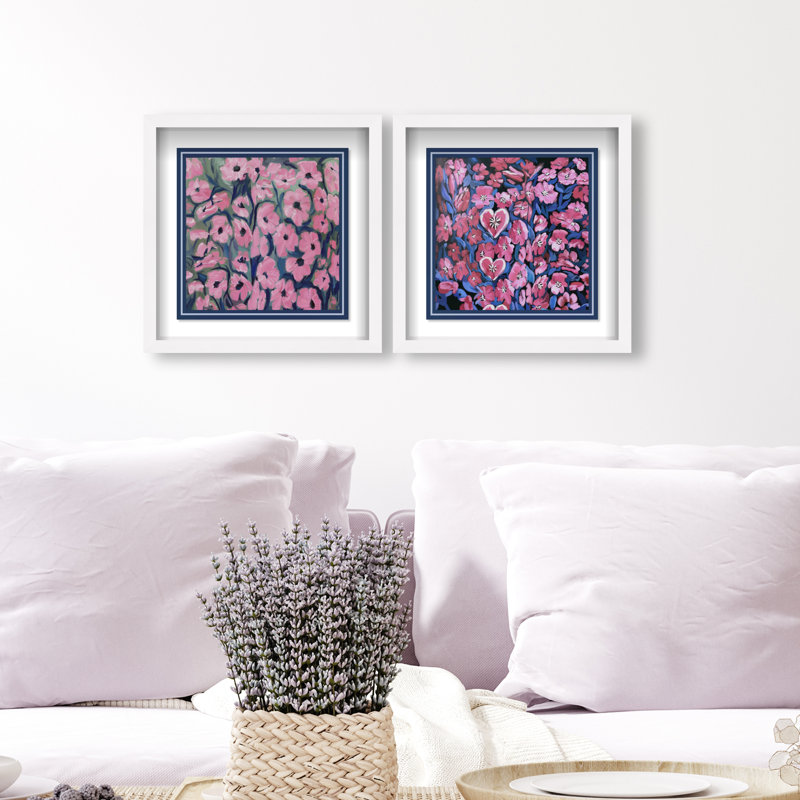 Forever Blooming Set Set by Oliver Gal, 63"H x 63"W, White Shadowbox