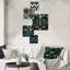 «Watchet - Damask Wall Art», ensemble de 5