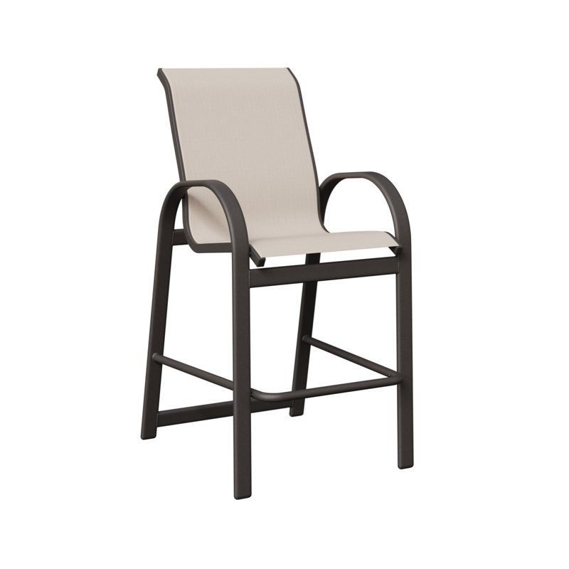 Fauteuil de bar berlinois Berlin Gardens, Albâtre, Graphite moucheté