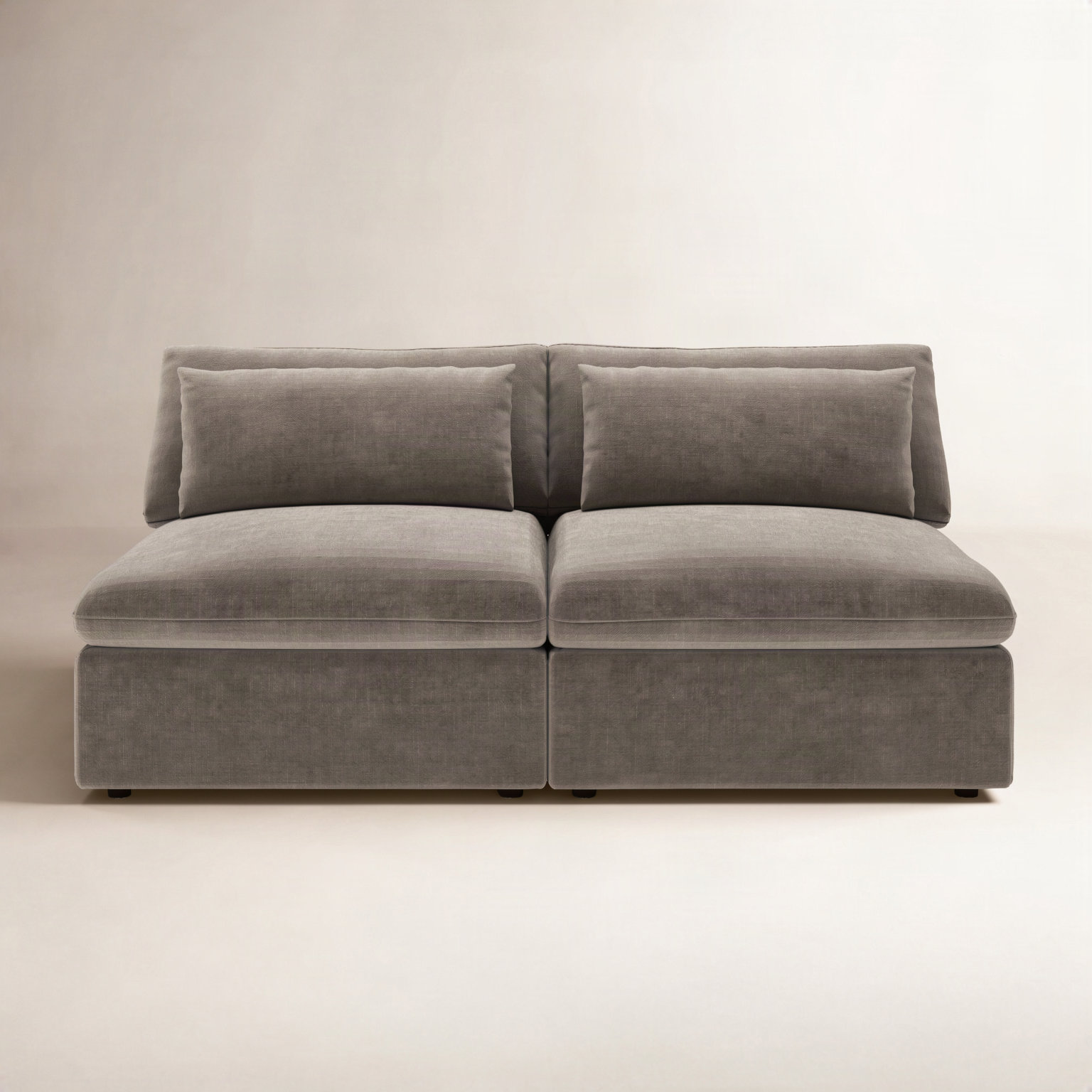 Remy 66'' Sofa, Andrew Driftwood Performance Chenille