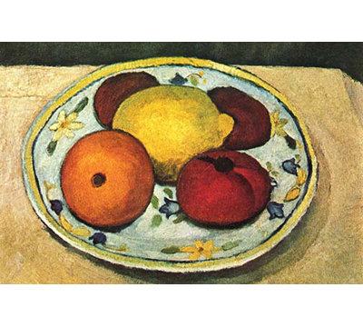 « still life fruit » par paula modersohn-becker, reproduction d’art