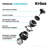  KRAUS WasteGuard 1 HP Continuous Feed Garbage Disposal with Ultra-Quiet Motor for Kitchen Sinks with Power Cord and Flange Included