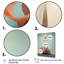 Pastel Spirals Woman Dress II - Décoration murale tendance-675079736-675079733