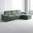 Multifunctional Sofa With Cotton And Linen Material, Adjustable Down Backrest, Can Be Used As A Bed + Built-In Storage-207731112