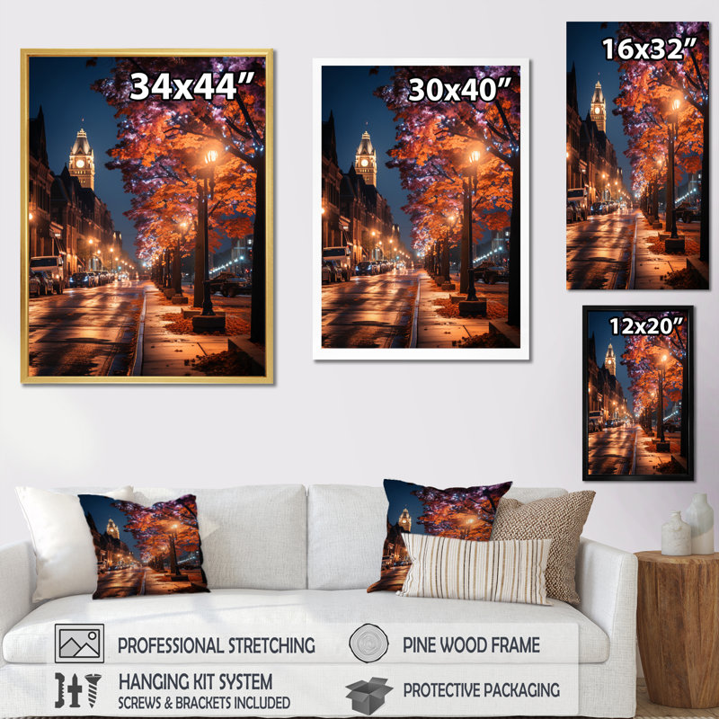 «Boston Beautiful Cityscape Spot I», reproduction sur toile, Cadre photo noir, H 44 po x l 34 po x P 1,5 po