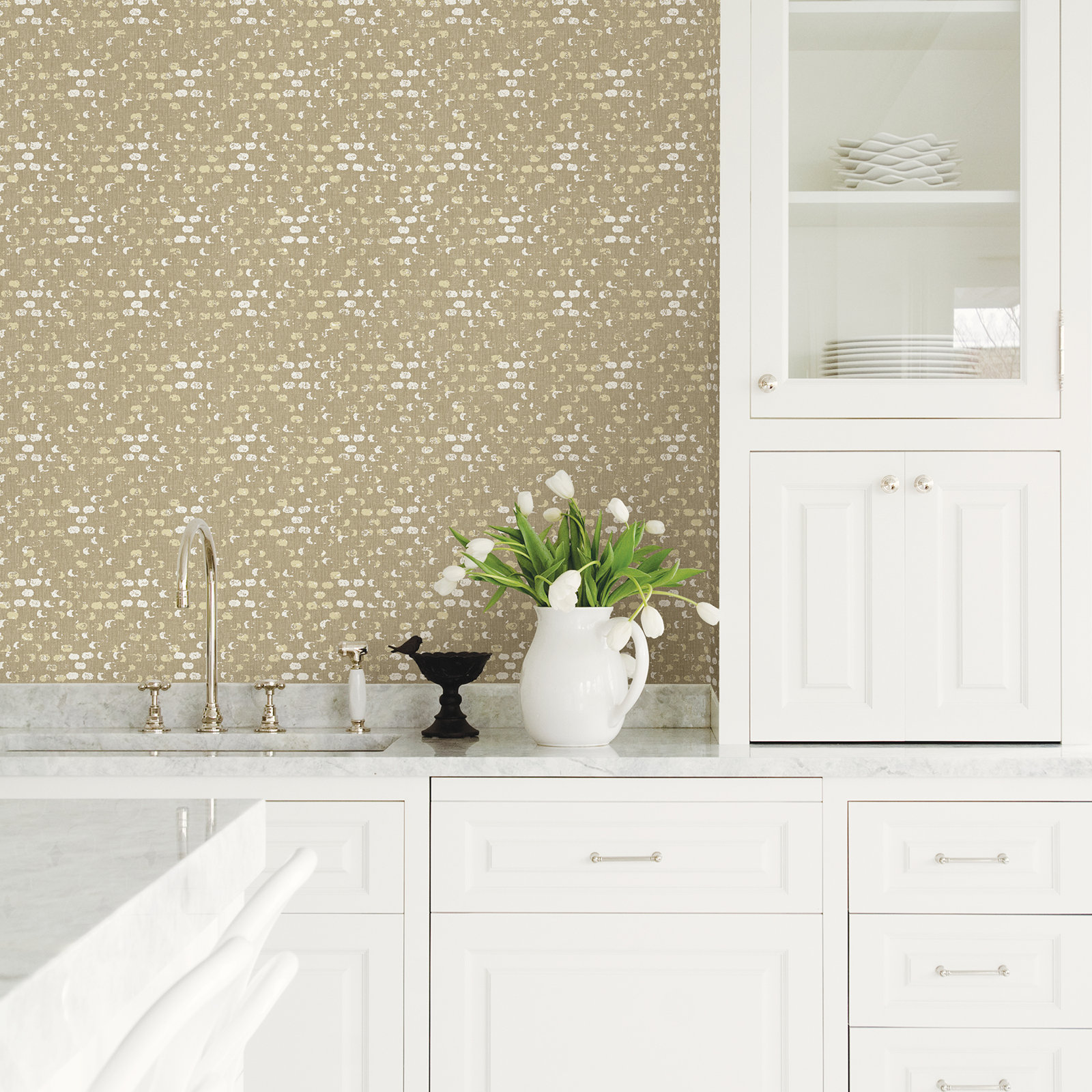 Modern Geometric Wallpaper, Honey