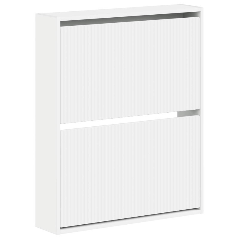 Flip Down Shoe Storage, 86 cm H x 71 cm W x 17 cm D, White