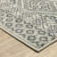 Tapis bleu / beige à motif de plage Howard Beach-1712100823