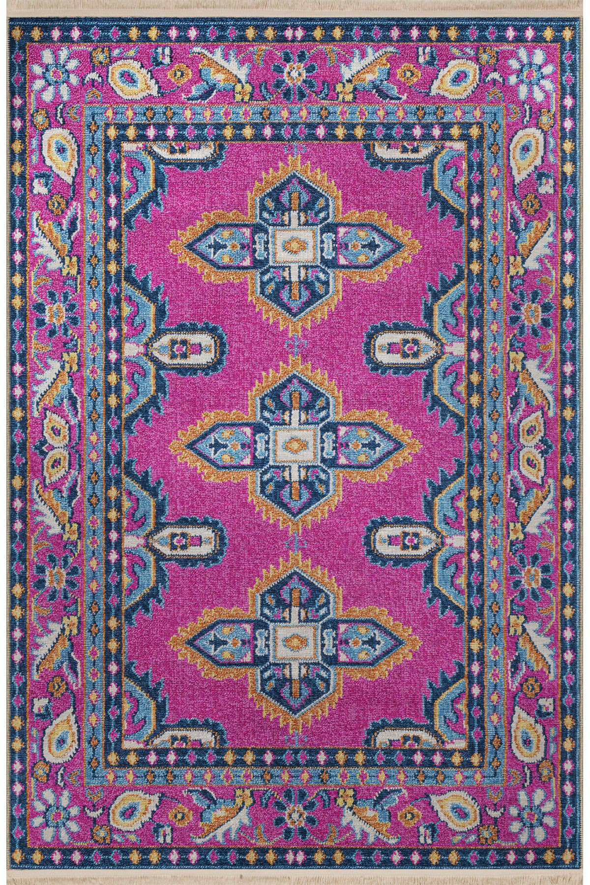 Pink Pattern Rug Traditional Hokku Designs Pink Themed Ethnic Traditional Motif Patterned Creative ...