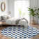 Premium Machine Washable Prisco Navy Rug